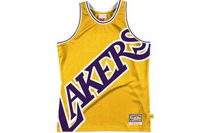 Баскетбольная майка мужская желтая Mitchell Ness