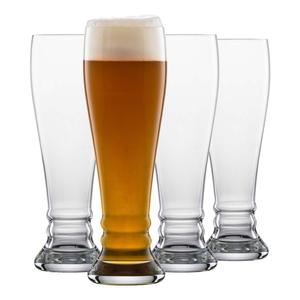Пивной стакан Бокалы для пшеничного пива Bavaria Beer Basic 0,5 литра, набор из 4 шт., прозрачные Schott-Zwiesel, прозрачный