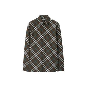 Клетчатая рубашка Burberry, коричневый