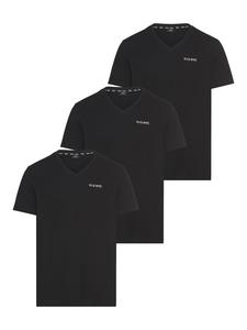 Рубашка с V-образным вырезом черного цвета H.I.S.