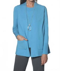 Жилет с прорезными карманами во французском синем J'Envie/Eli