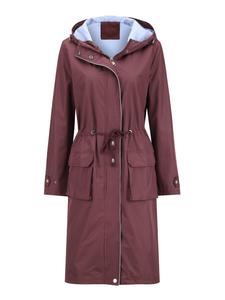 Youthup Демисезонное пальто в винном цвете