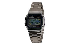 CASIO Часы Retrofit Series Quartz Movement Stainless Steel Strap Watch Unisex Black Dial