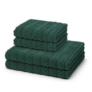 Набор полотенец TERRY SET Sensual Skin 4 предмета Ross, темно-зеленый