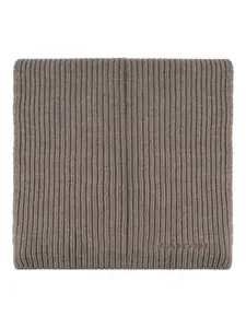 Шарф в рубчик Lanvin, нейтральный