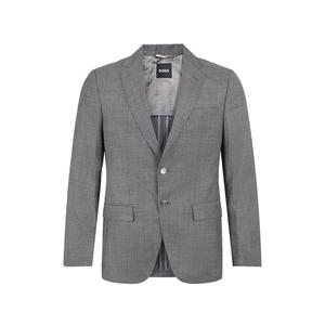 FW24 Business Suit Coat Men's Gray HUGO BOSS, серый