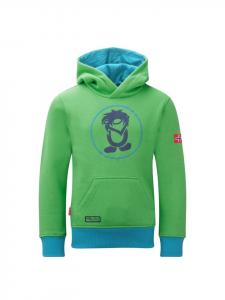 Пуловер Trollkids Hoodie Troll, цвет fresh green