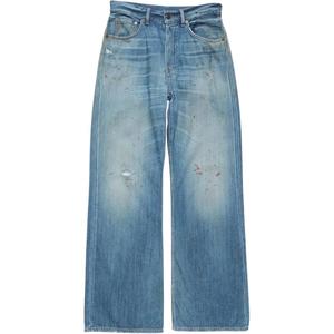 Женские джинсы прямого кроя, осень-зима 2025 Acne Studios, синий