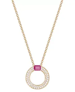 Круглое ожерелье с подвеской длиной 18 дюймов из 14-каратного белого золота с сапфиром (1/4 карата) и бриллиантом (1/4 карата) (также доступно с рубинами и изумрудами) Macy'S, ruby