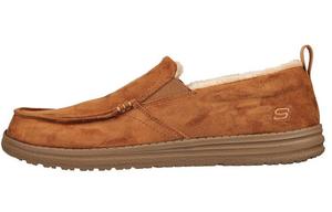 Свободная посадка Кроссовки для жизни Мужские низкие коричневые Skechers