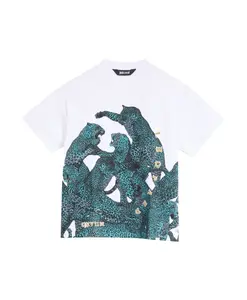 Футболка с леопардовым принтом Just Cavalli, мультиколор