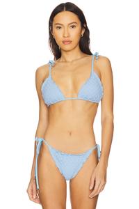 Топ с раздвижными треугольниками Seafolly, powder blue