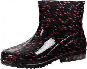 Короткие резиновые сапоги для женщин, женские сапоги с широкой голенью, противоскользящие резиновые обувь, водонепроницаемые садовые сапоги для охоты, садоводства и фермерства Generic, Hot Pink