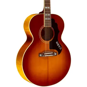 Акустико-электрогитара Gibson Rosanne Cash J-185 Signature Limited Edition, Heritage Cherry Sunburst