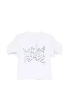 Футболка с короткими рукавами и графическим принтом SACAI, белый