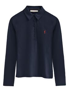 Polo Club Поло с длинным рукавом, темно-синего цвета
