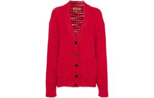Кардиган из ребристой ткани с ворсом MISSONI, Красный