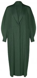 Пальто Pleats Please Issey Miyake, декабрьские цвета, зеленый