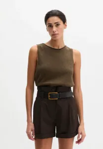 Топ без рукавов с круглым вырезом Marc O'Polo, Burnt Coffee Melange