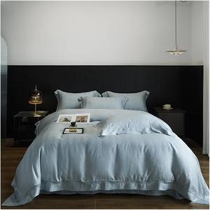 KYTGFH Комплект постельного белья Fibre Jacquard 800Tc с ажурным кружевом и широкой каймой, розовый Pink