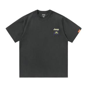 Футболка с круглым вырезом для школьников Jeep, темно-серый