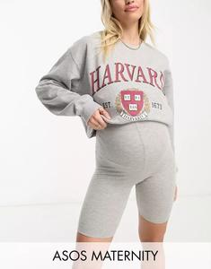 Базовые шорты-леггинсы с завышенной талией ASOS DESIGN Maternity