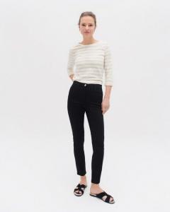 Женские узкие брюки со средней талией и кроем 7/8 Caroll, черный