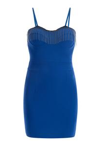 Платье faina Mini Mit Perlenketten, цвет Königsblau