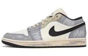 Баскетбольные кроссовки Air 1 из износостойкого винтажного материала, серые, мужские Jordan, Gray