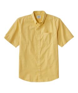 Спортивная рубашка Kennebunk, не мнущаяся, традиционный крой (свободный), короткий рукав, клетчатый узор, стандартный американский крой.