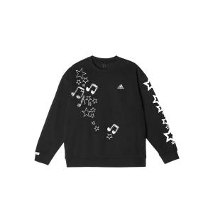 Adidas Толстовки LABEL унисекс, черные, с круглым вырезом, средней толщины