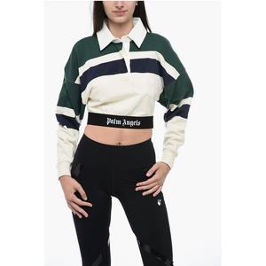 Бежевая хлопковая рубашка-поло Palm Angels, Beige