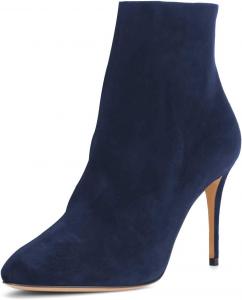 Женские модные ботильоны FSJ на высоком тонком каблуке, заостренный носок, стойка-кубита, боковая молния, размеры США 4-15, Navy