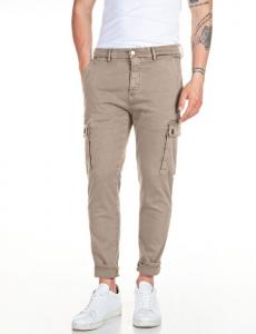 Брюки-карго REPLAY Slim fit Cargo Pants, бежевый