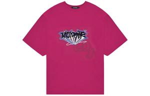 Футболка унисекс ярко-розовая WE11DONE