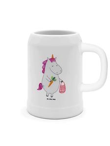 Пивная кружка Единорог овощ без слов в белом цвете Mr. & Mrs. Panda
