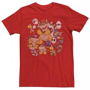 Мужская футболка Nintendo Super Mario Bowser Enemy Group Licensed Character