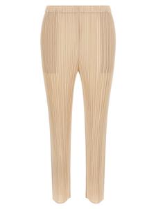 Брюки 'Ежемесячные цвета: Июль' Pleats Please Issey Miyake, бежевый