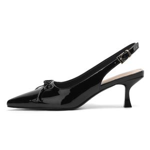 DAPHNE Женские туфли на высоком каблуке Нюд/Блэк - черные, цвет Black