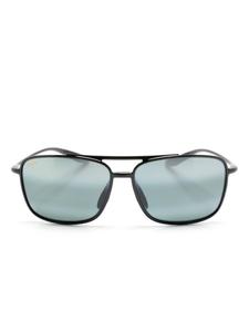 Солнцезащитные очки Kaupo Gap с зеркальными линзами Maui Jim, черный