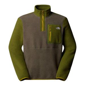 Мужская флисовая куртка с застежкой-молнией и воротником The North Face Yumiori - New Taupe Green-Woodland Green-Deep Dijon