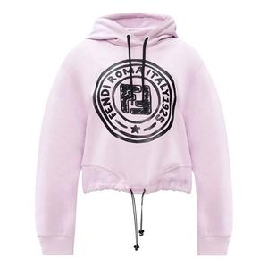 Худи (WMNS) FENDI F Pattern Printing Hoodie Pink