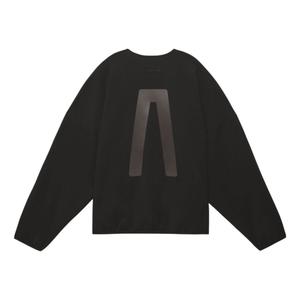 Футболка adidas x FEAR OF GOD ATHLETICS Oversized Long-Sleeve T-Shirt 'Jet Black'