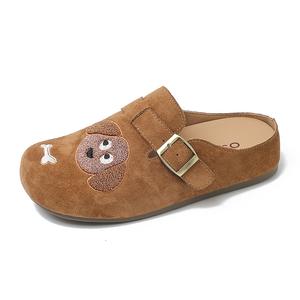 Женские сандалии с закрытым носком, устойчивые к истиранию Happy Fish, Camel