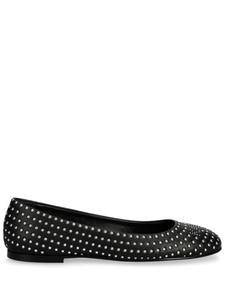 Балетки с заклепками от Карла Лагерфельда Karl Lagerfeld, черный