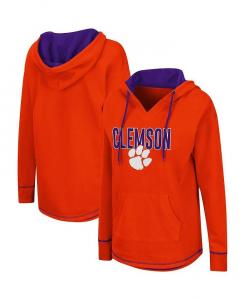 Женский оранжевый пуловер с капюшоном Clemson Tigers Tunic Colosseum, оранжевый