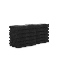 Полотенца для ванной Arkwright Home True Color хлопковые, 12 шт, черный