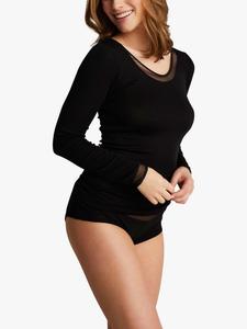 Топ Juliana Thermal из мериносовой шерсти с длинными рукавами Femilet, черный
