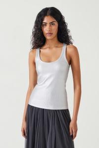 Жилет Alyssa с металлическим ребром Hush, серебряный