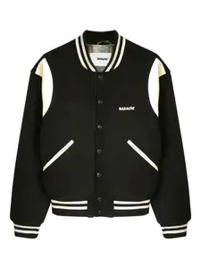 Бомбер с вышитым логотипом Barrow, черный